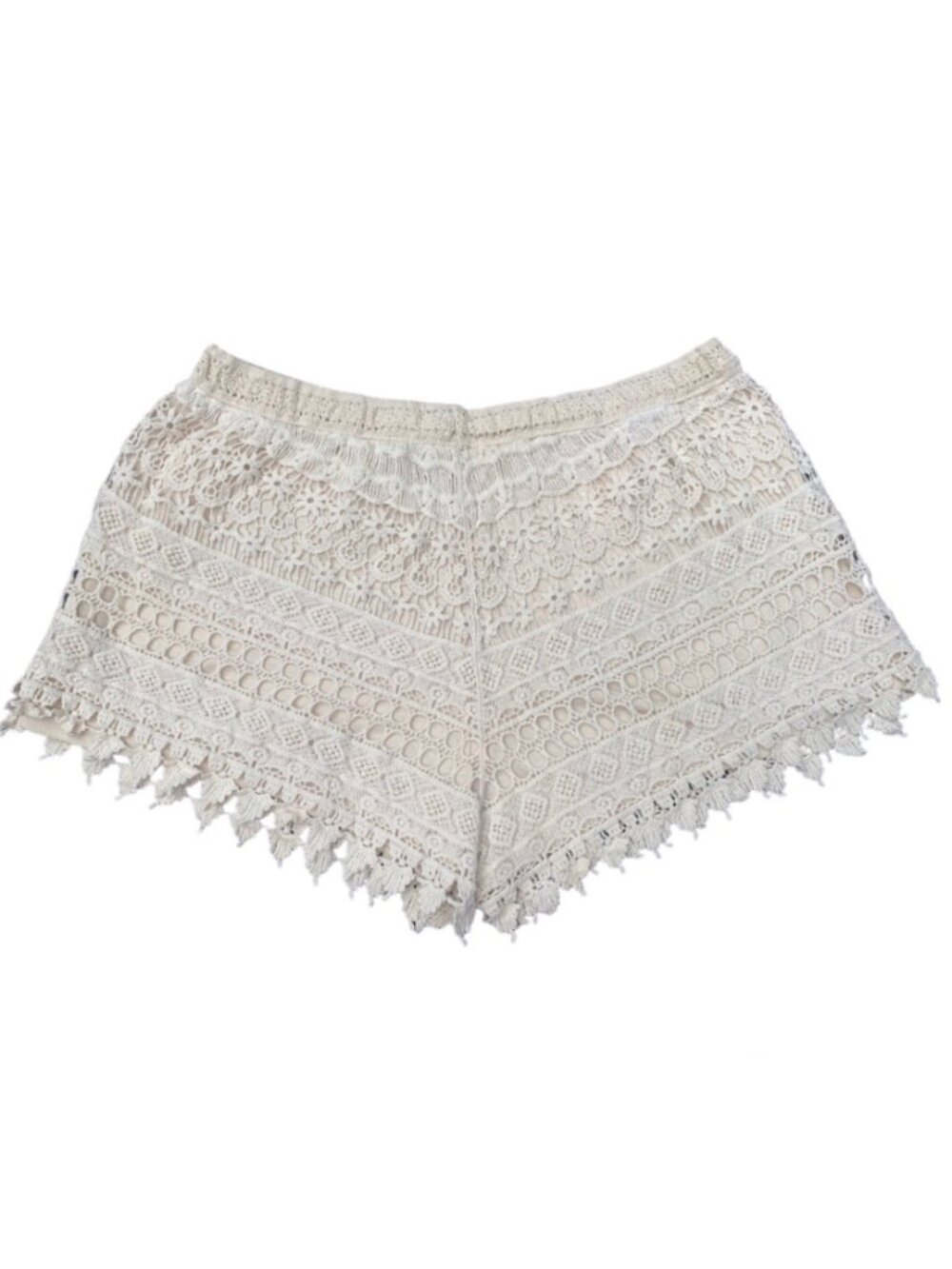 Redial Lace Crochet Beach Shorts